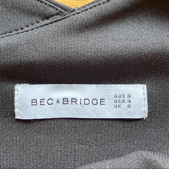 BEC & BRIDGE Nile Serpent Black Cutout Mini Dress - Picture 9 of 10